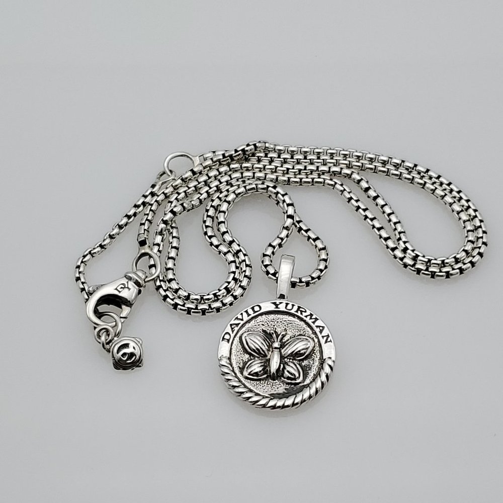 David Yurman Butterfly Pendant Necklace